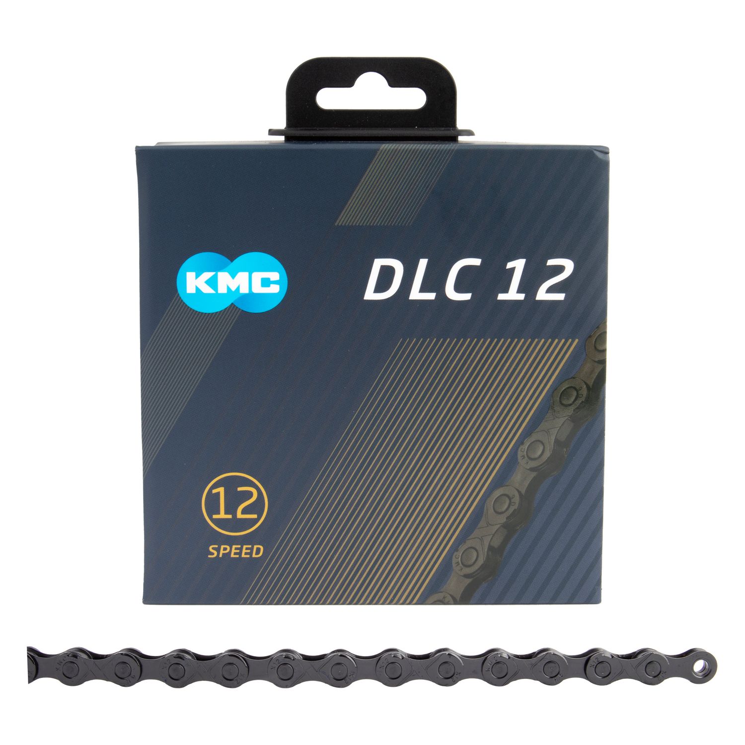 KMC DLC 12 Chain - 12-Speed, 126 Links, Black