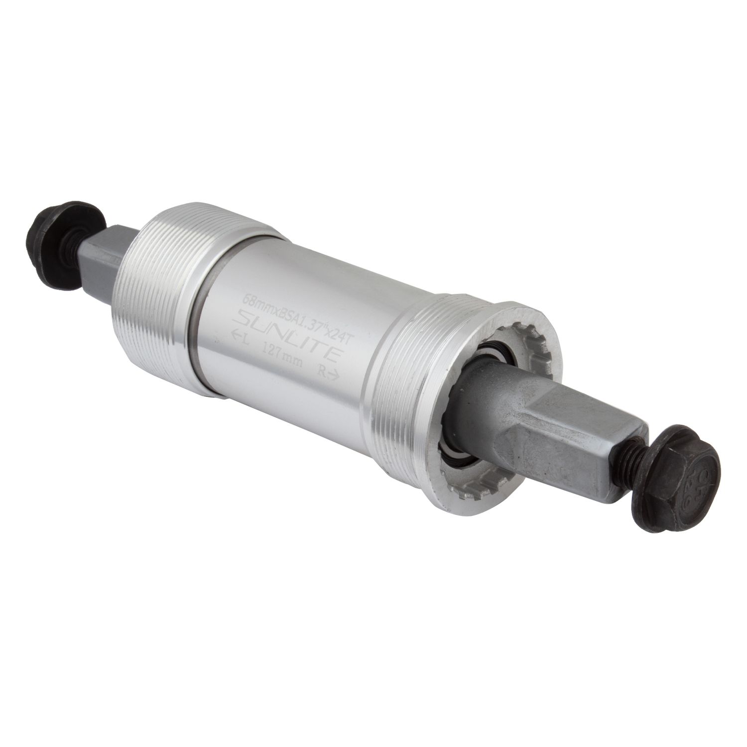Sunlite SL-55 Bottom Bracket - English, Silver, 68mm x 127mm, Square JIS