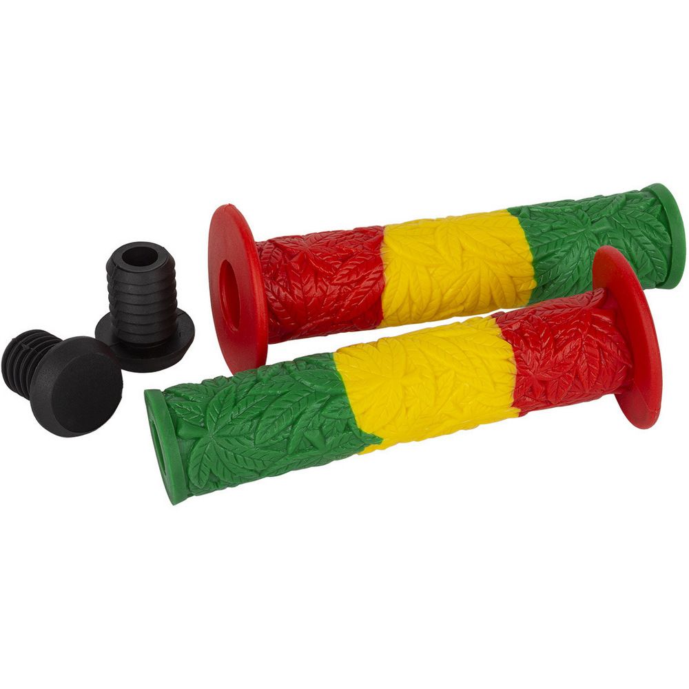 S&amp;M Ganja Grips, Color: Rasta