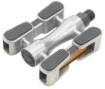 Dimension Cruiser pedals 9/16", Color: Black/Silver