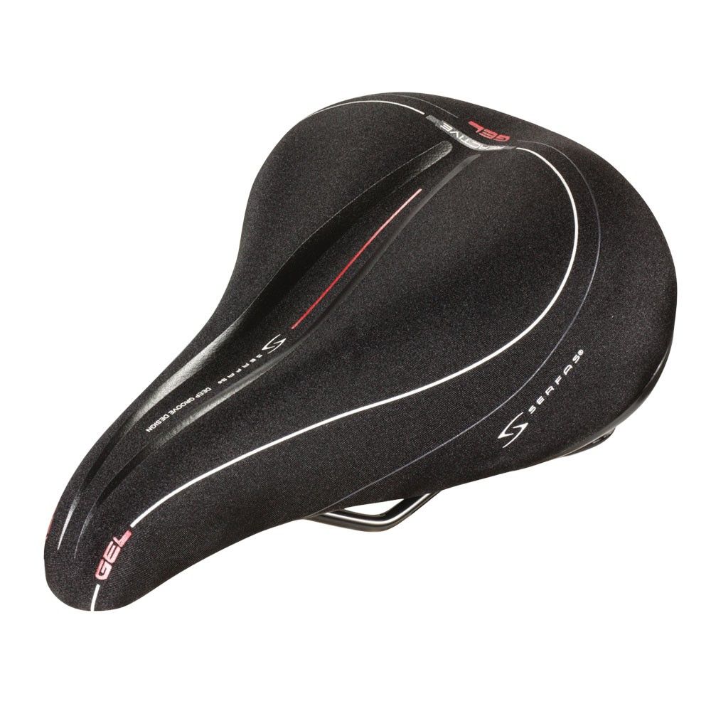 Serfas saddle Hybrid W/ Lycra Cover, Color: Black