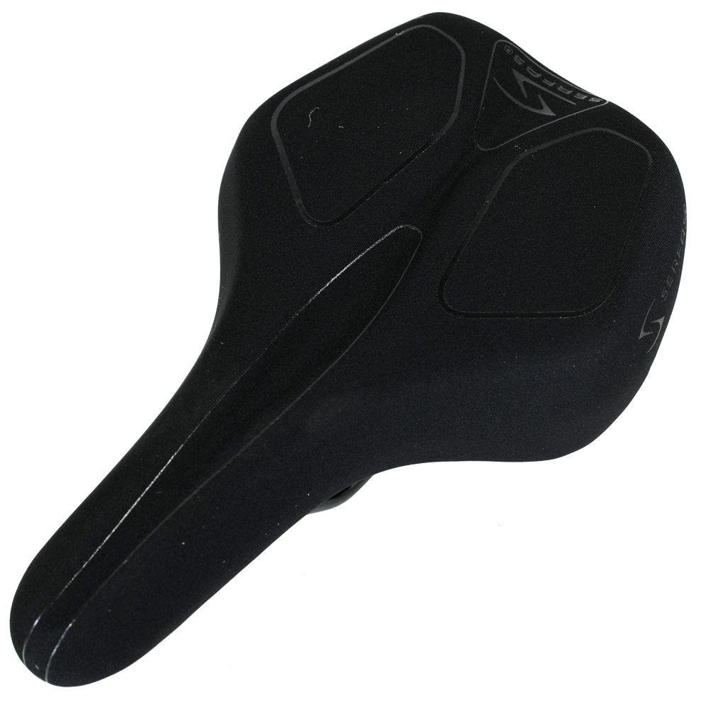 Serfas Tailbones Memory Foam Lycra Dual Density Saddle, Color: Black