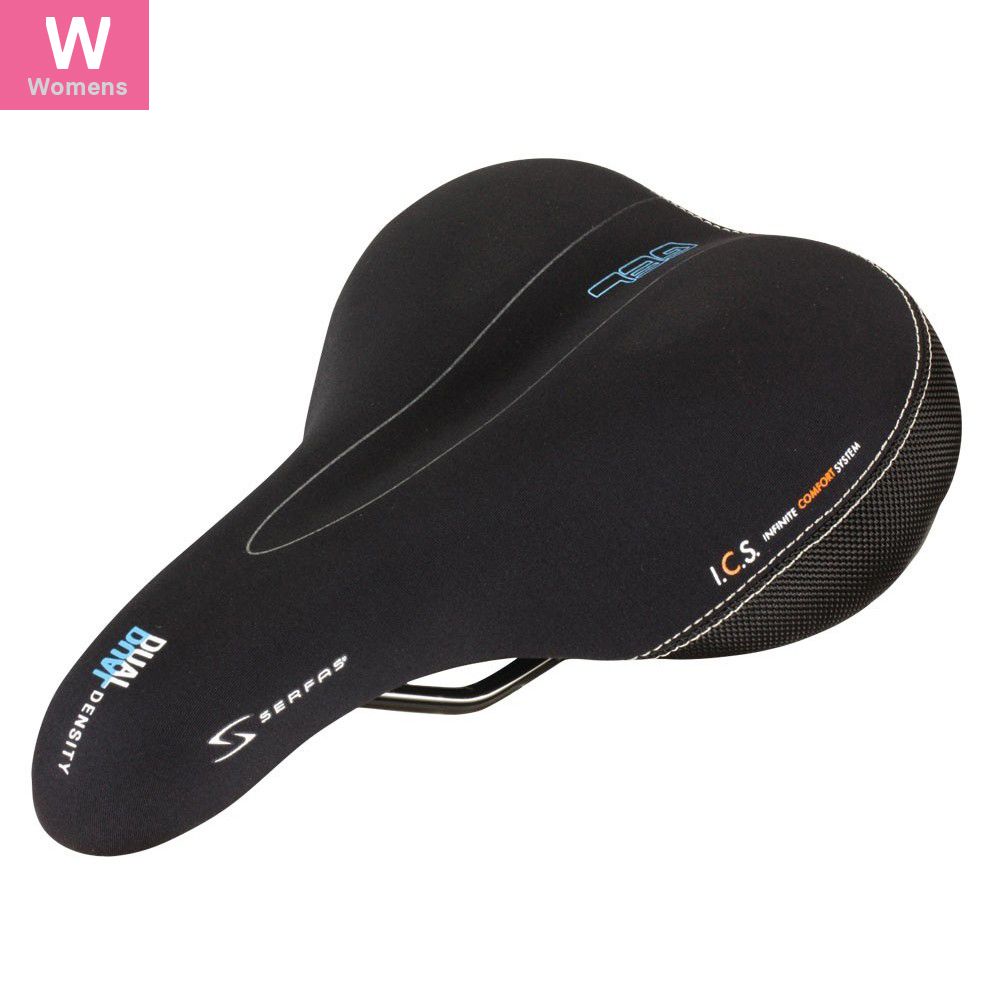 Serfas Dual density Womens Comfort W/ Lycra Cover, Color: Black