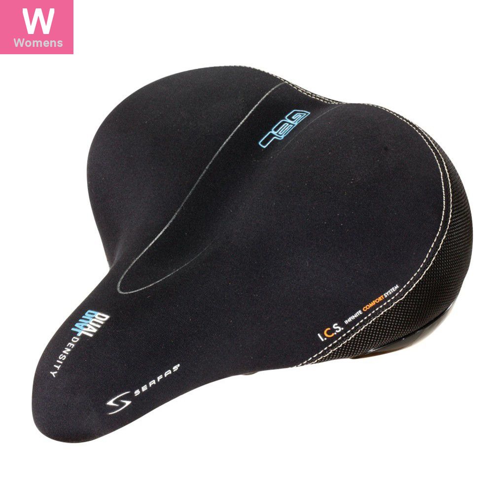 Serfas Dual Density Women's Cruiser W/ Lycra cover, Color: Black