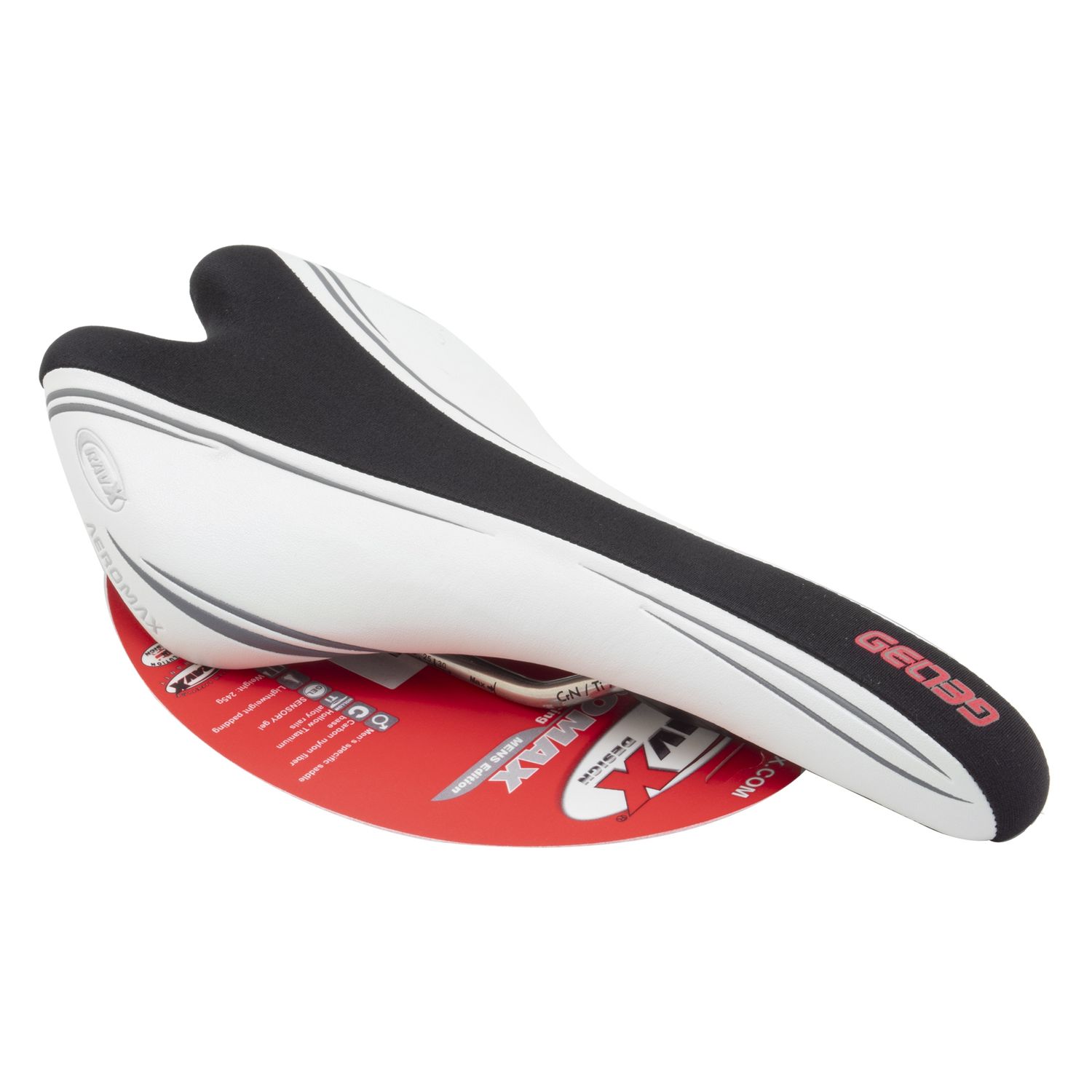 Ravx Aeromax Triathalon Saddle, Color: White