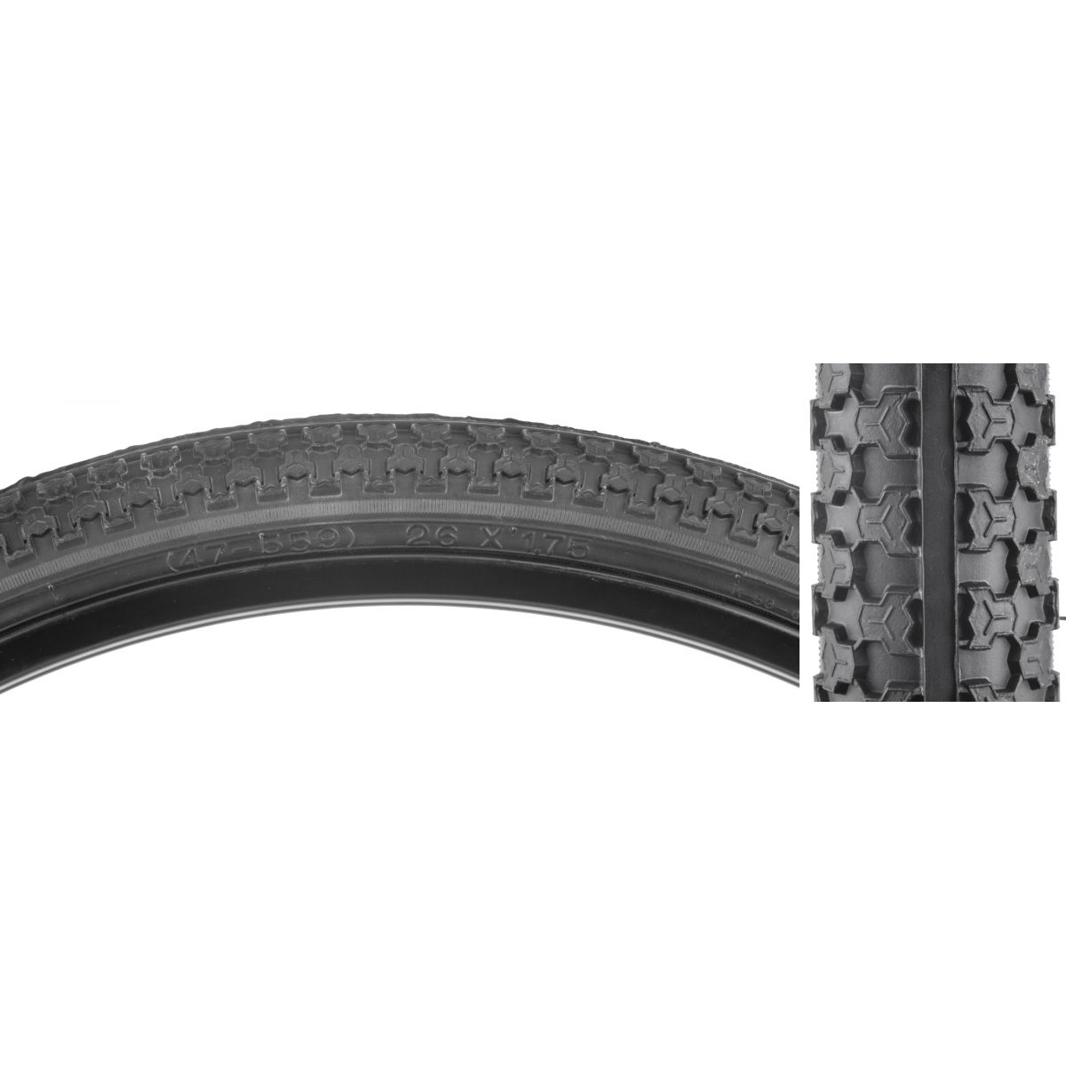Sunlite MTB raised Center Tire, Size: 26 x 1.75