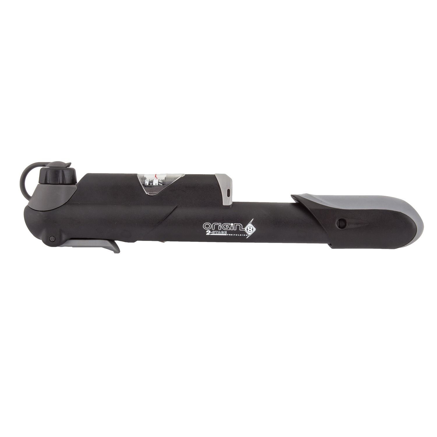 Origin8 Air Surge Road 2 Stage Frame Pump, Color: Black