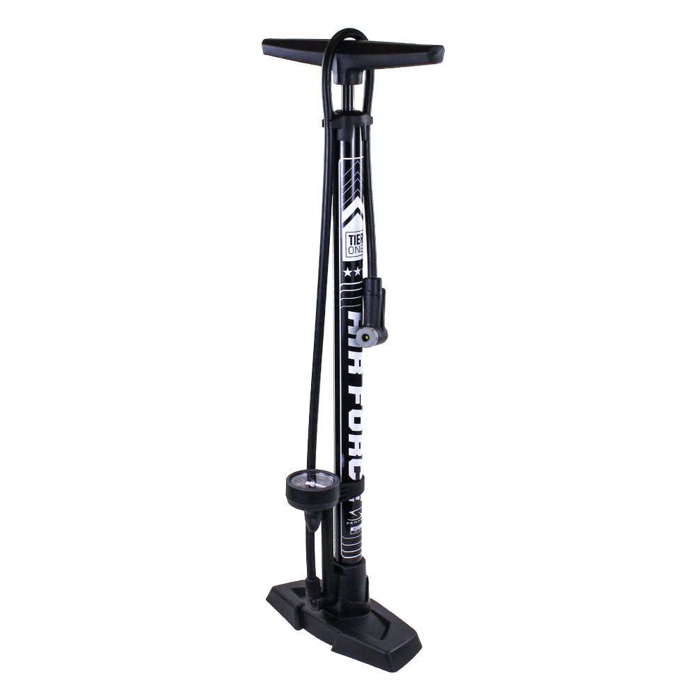 Serfas Air Force Tier 1 Floor Pump, Color: Black