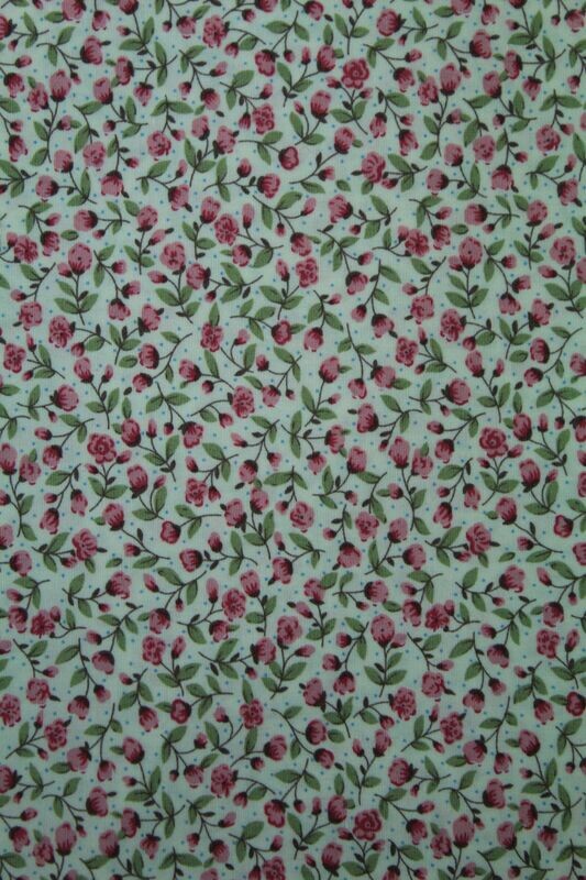 BLANCO FLORECITAS ROSAS