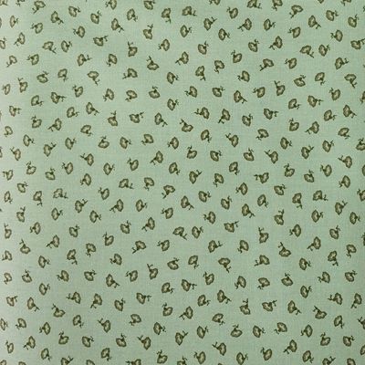 Tela verde flor pequeña