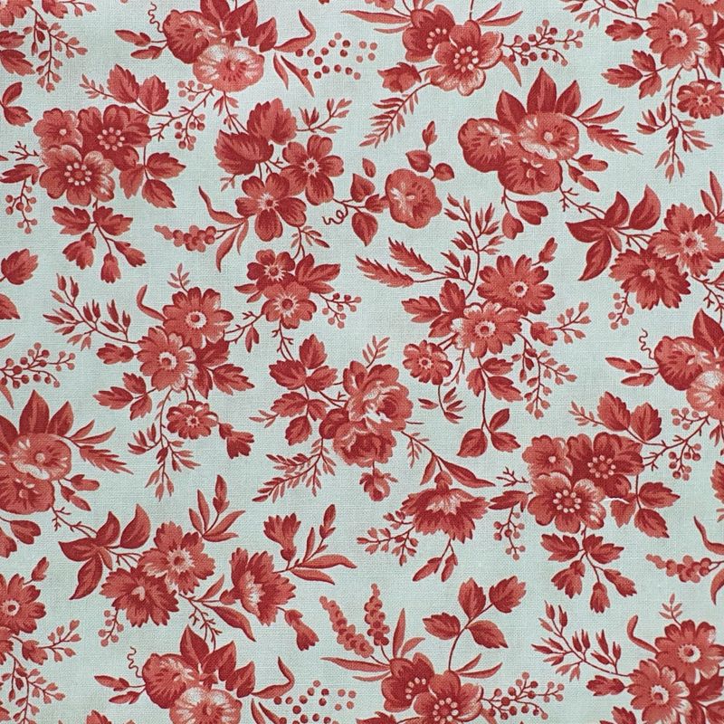 Holly woods beige flores rojas