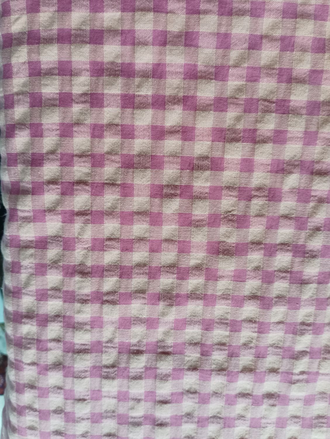 VICHY GRANDE MELOCOTÓN Y FUCSIA BAMBULA