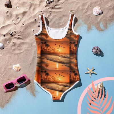 All-Over Print Kids Swimsuit