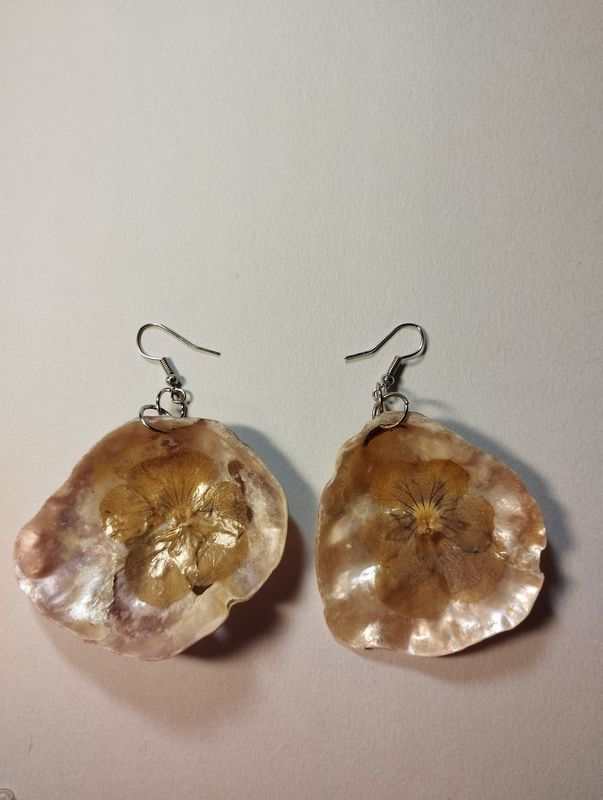 Aretes conchas de mar 2