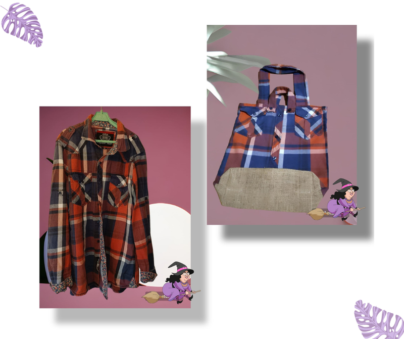bolso reciclado de blusa