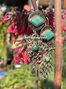 Byzantine style Turquoise Earrings