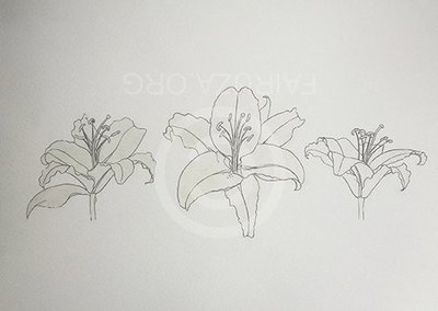 Lillies Collage - SOLD