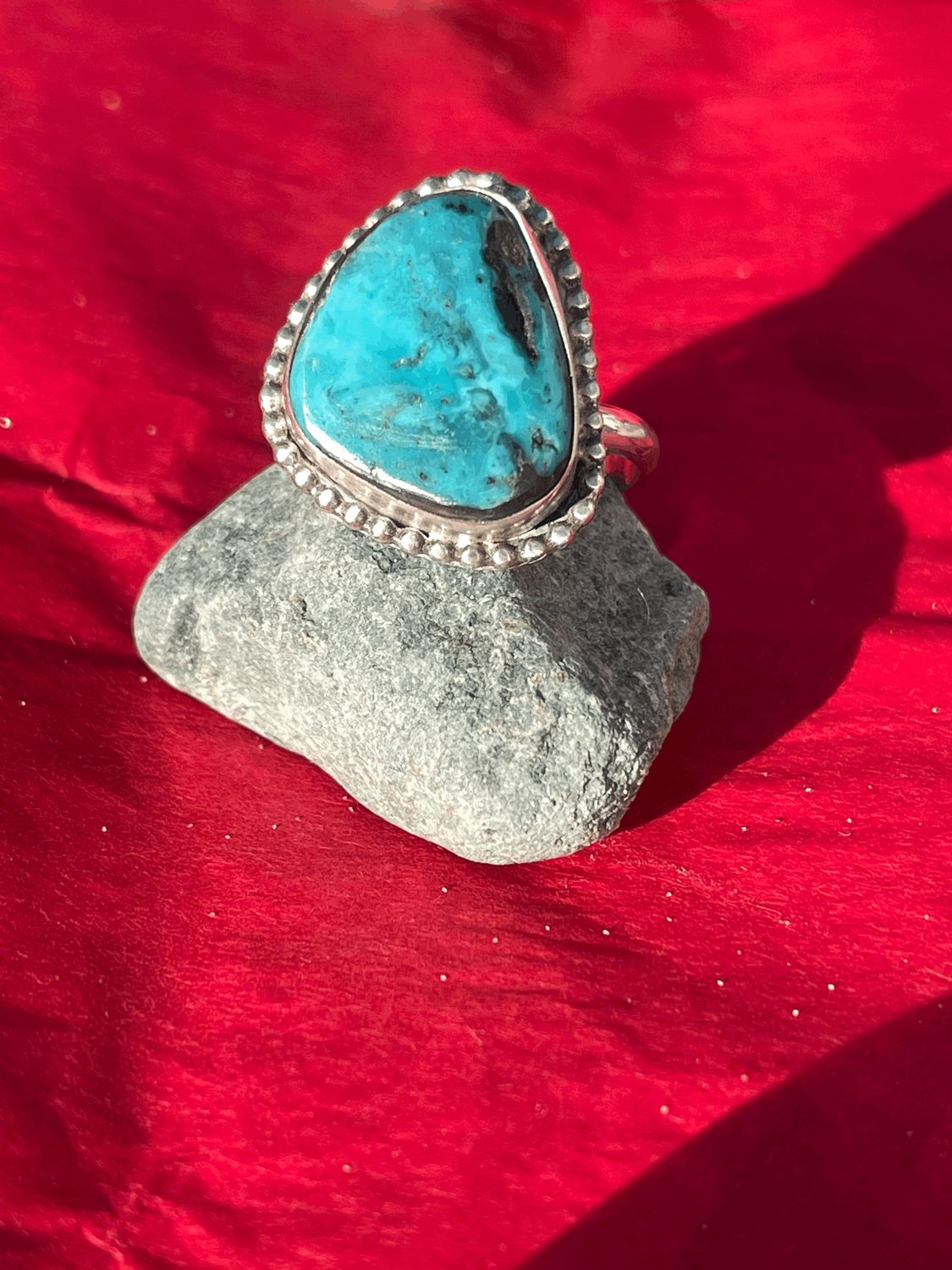 Blue Diamond Turquoise ring