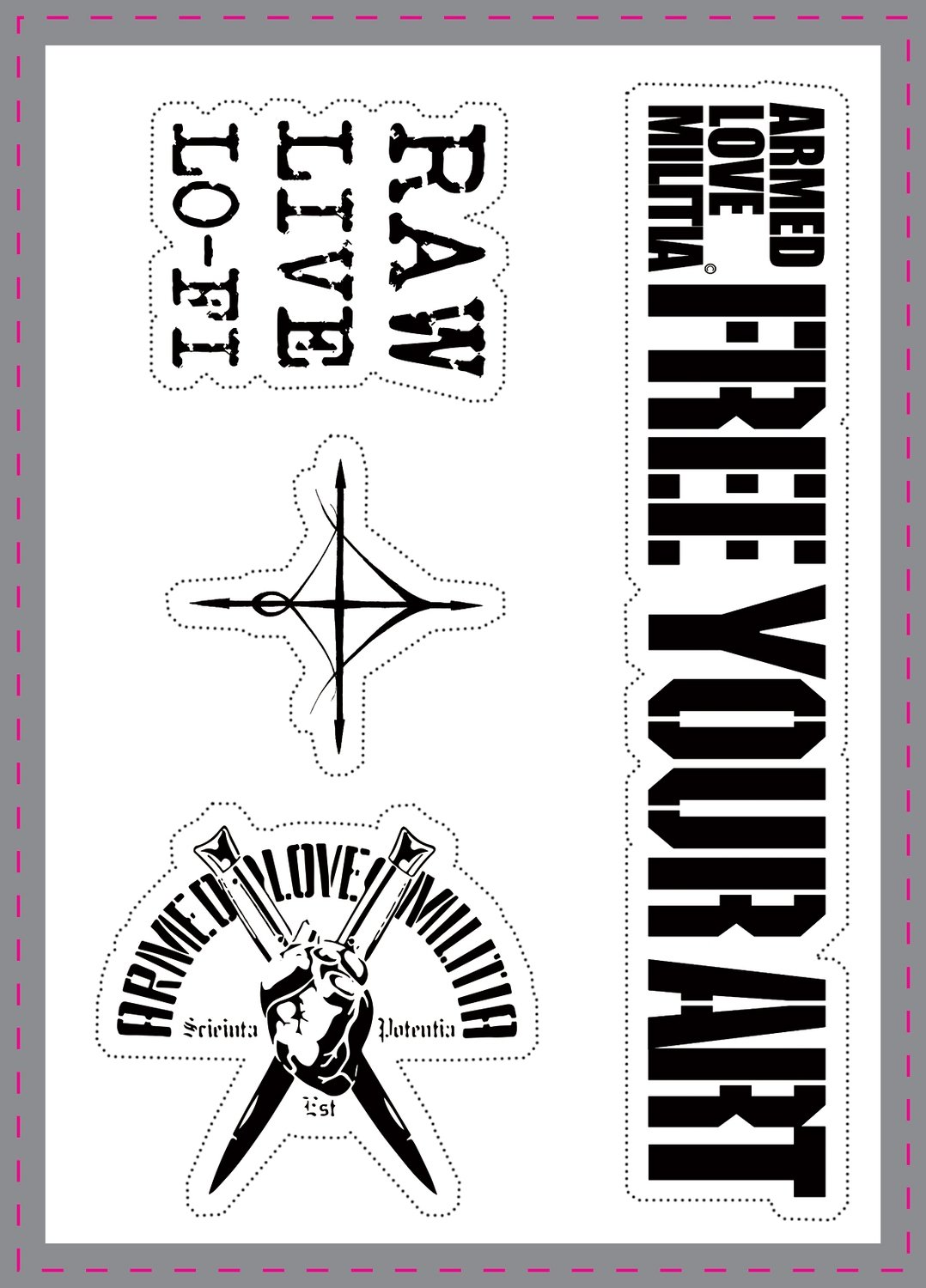 A5 TEMPORARY TATTOO (4 designs)