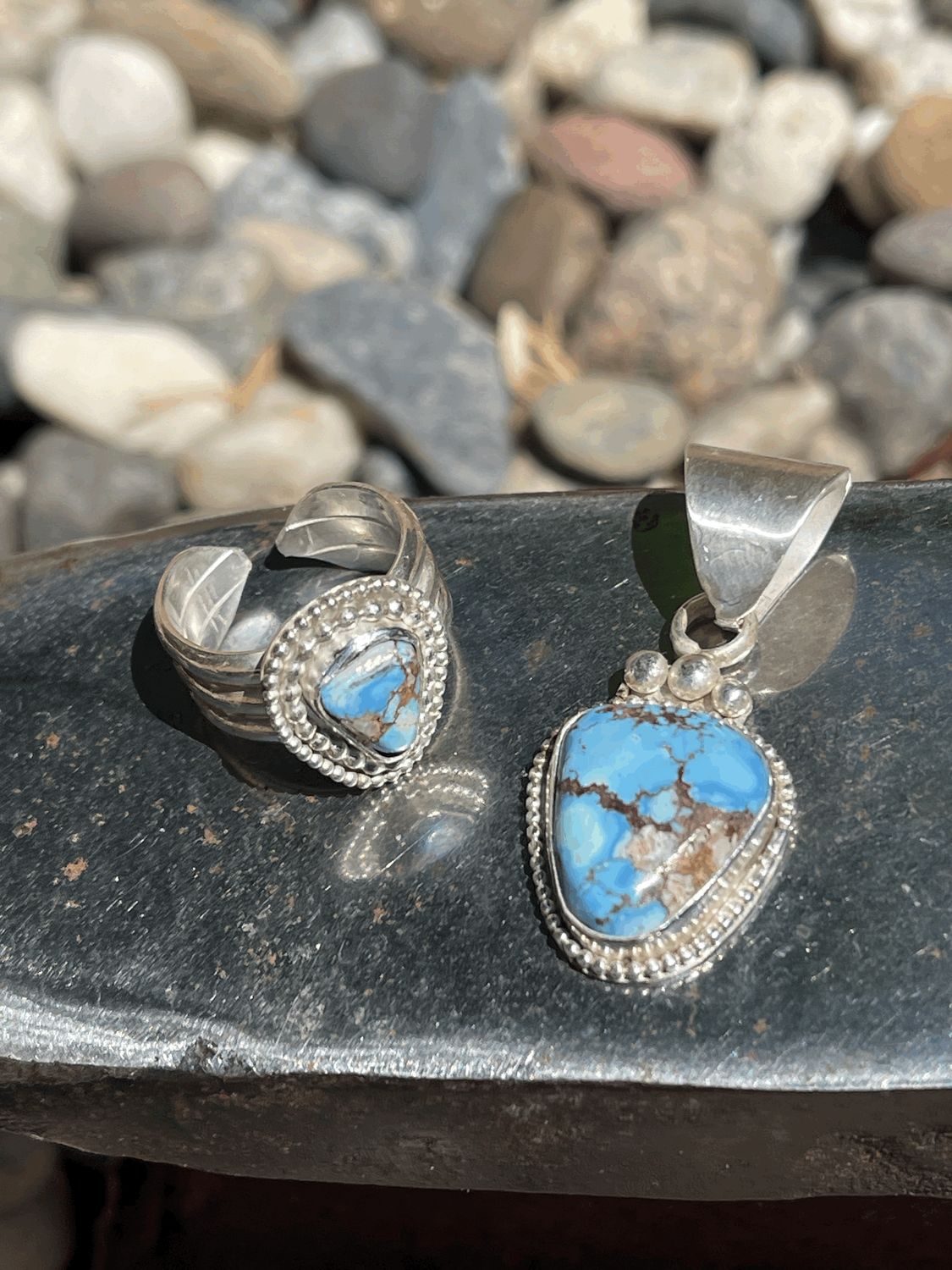 Golden Hills Violet Turquoise Set
