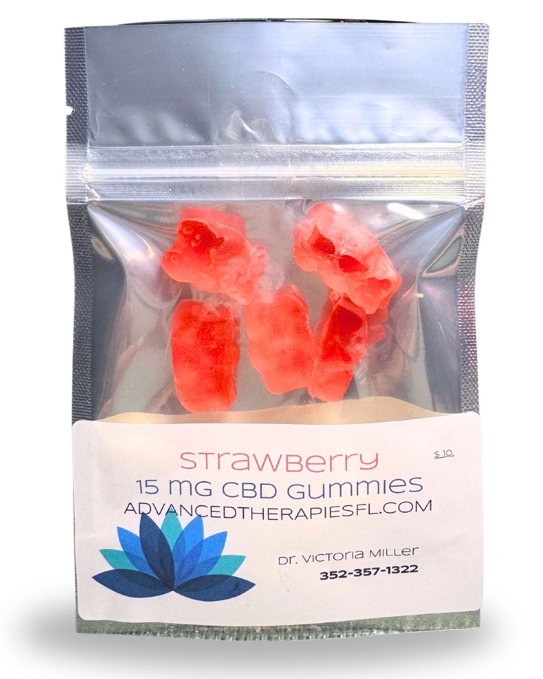 Strawberry CBD Organic Gummies – 15mg
