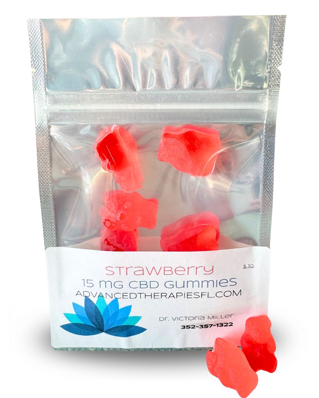 Strawberry CBD Organic Gummies – 15mg