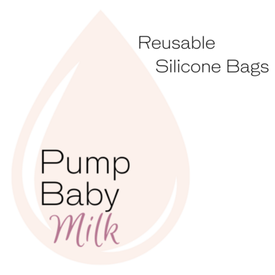 Reusable silicone milk storage bags