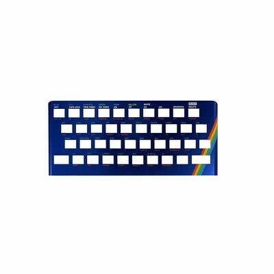 ZX Spectrum 16k/48k keyboard replica cover plate (faceplate) Metallic Blue