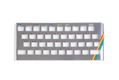 Zx Spectrum 16k/48k keyboard replica cover plate (faceplate) Chrome