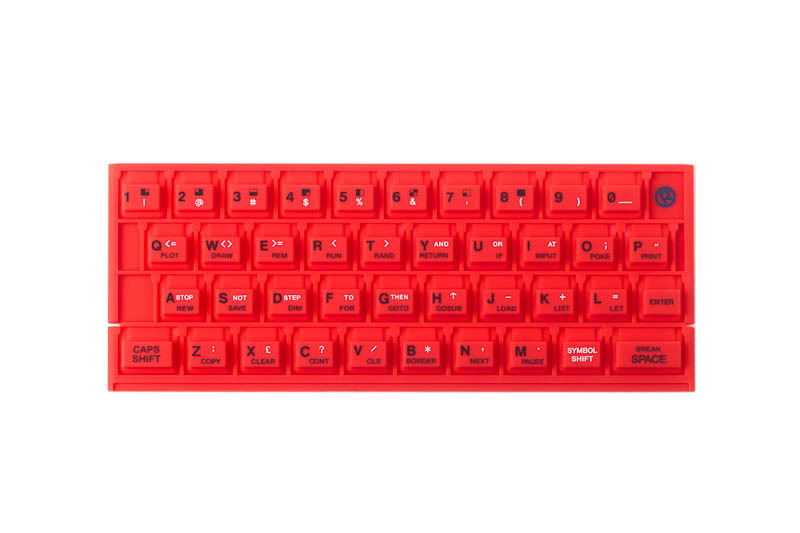 ZX SPECTRUM 16k/48k keyboard mat Red