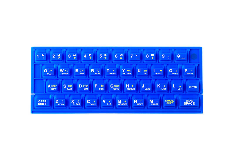 ZX SPECTRUM 16k/48k keyboard mat Blue