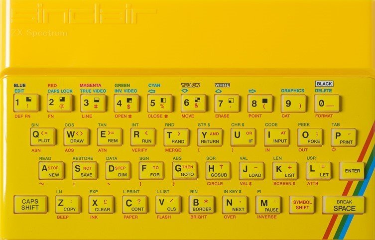 ZX SPECTRUM Replacement Case Yellow