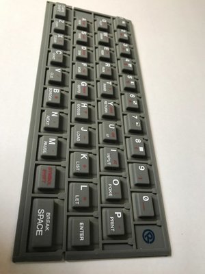 ZX SPECTRUM 16k/48k keyboard mat Standard (grey) Issue 1