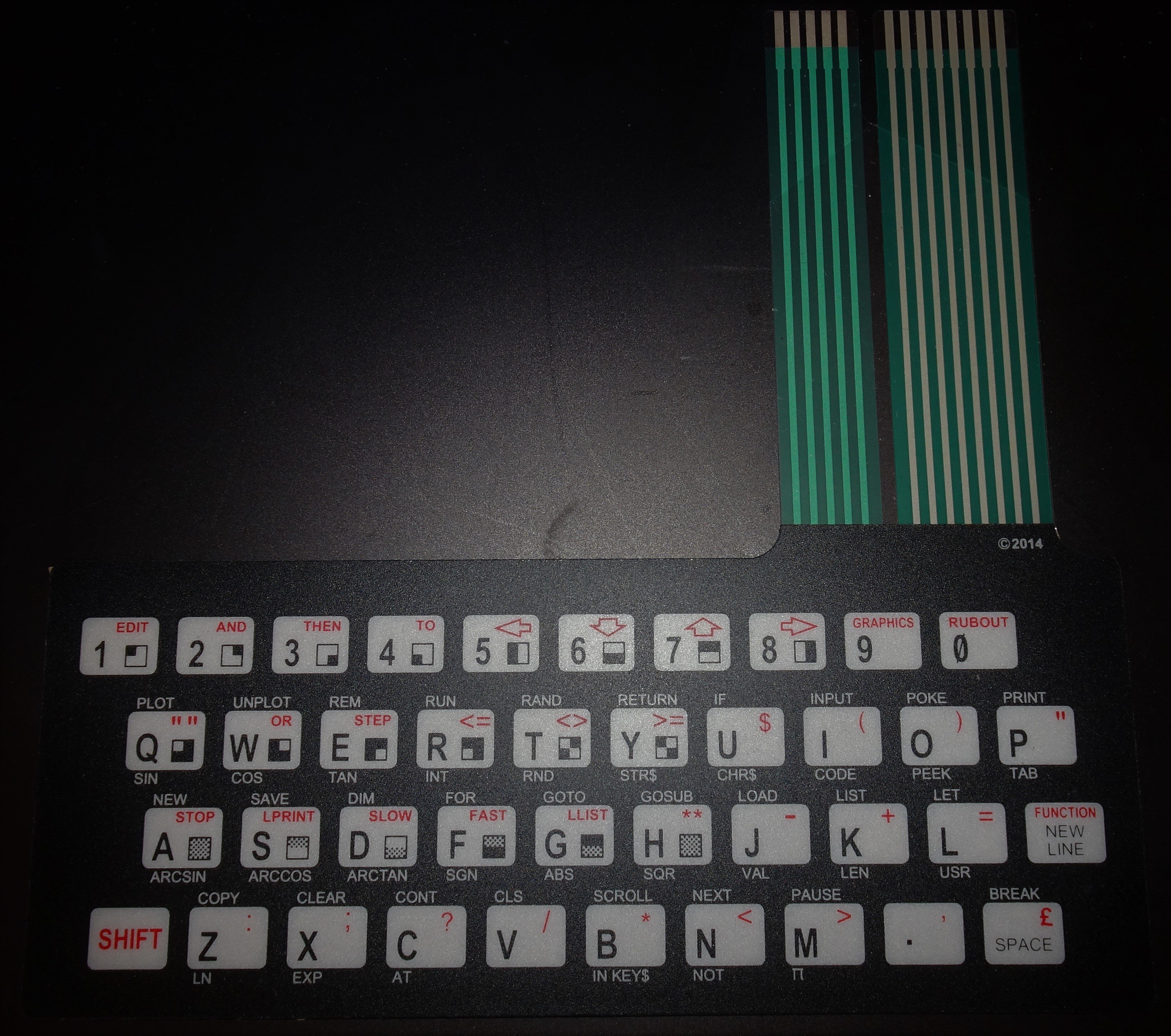Sinclair ZX81 TASTIERA MEMBRANA 