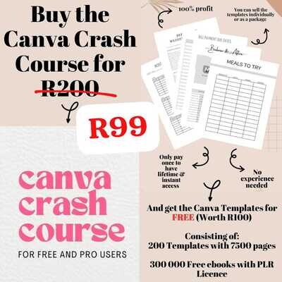 Canva Crash Course FLASH SALE - WAS R700
