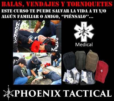 ​BALAS,VENDAJES Y TORNIQUETES Nivel I 7 de septiembre 2025 9:30am a 4:30pm