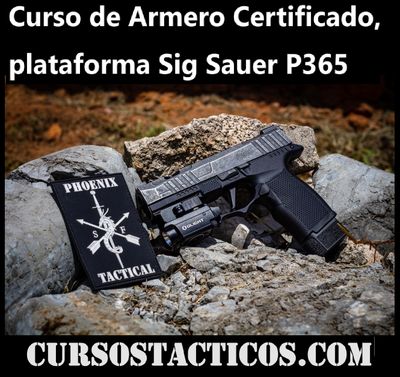 Curso de Armero Certificado, plataforma Sig Sauer P365 deposito 22 de marzo 2026