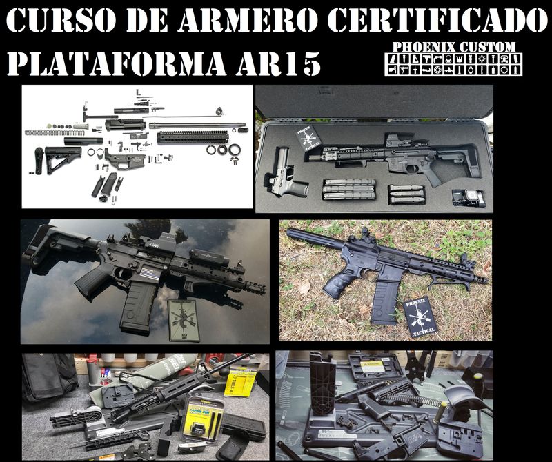 ​Curso de Armero Certificado, plataforma AR15,(10 de abril 2026) deposito