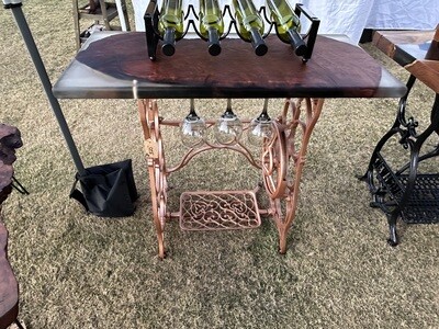 Wine rack in Redwood