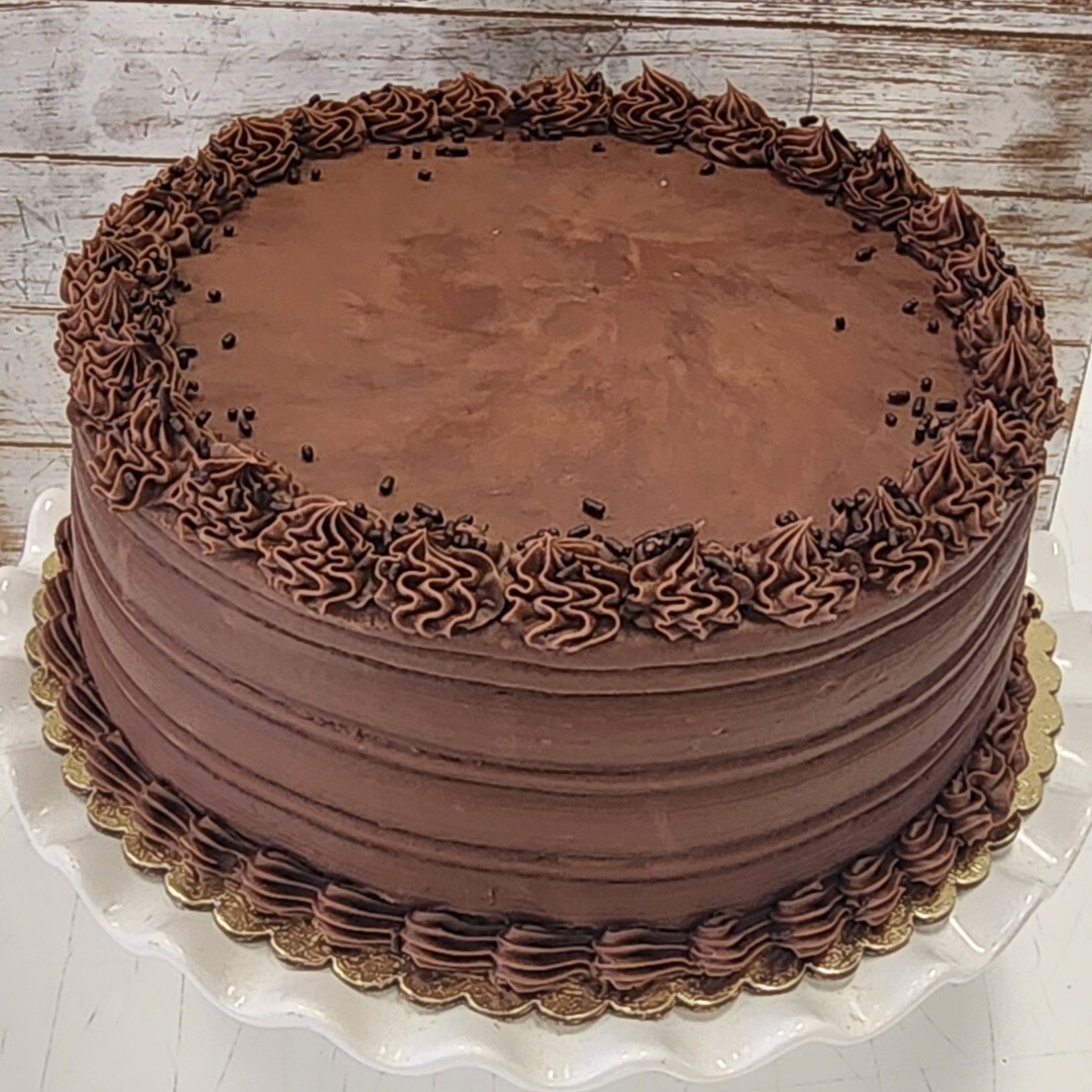 9&quot; Double Fudge Devils Food Cake (serves upto 24)