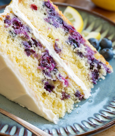 9&quot; Lemon Blueberry Cake (serves upto 15)