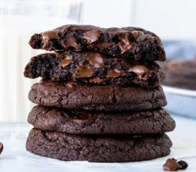 6 x Gourmet Double Fudge Chocolate Cookies