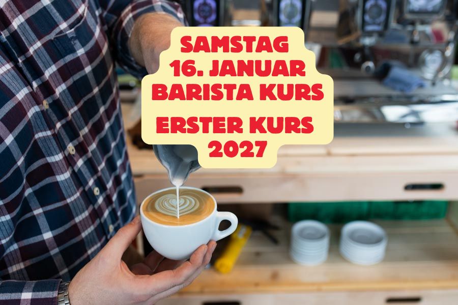Barista Course – Saturday, 16 January 2027, 1:00 pm – approx. 5:00 pm