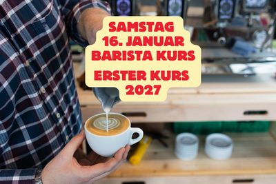 Barista Course – Saturday, 16 January 2027, 1:00 pm – approx. 5:00 pm
