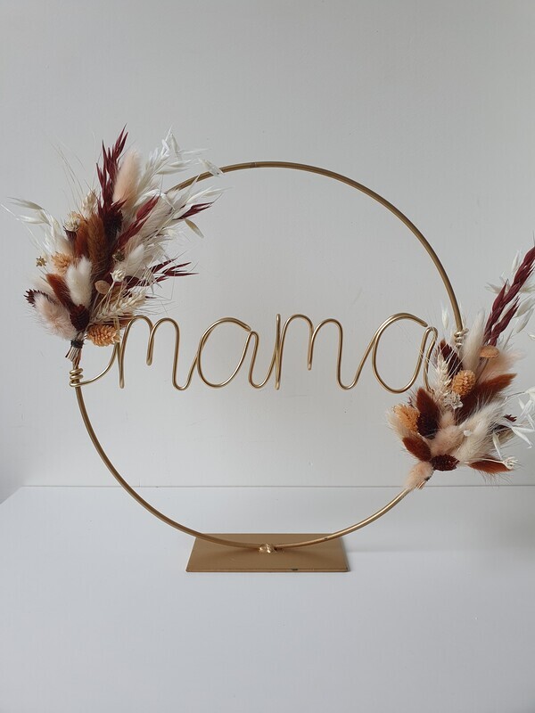 Flowerhoop draadnaam diameter 30 cm - goud