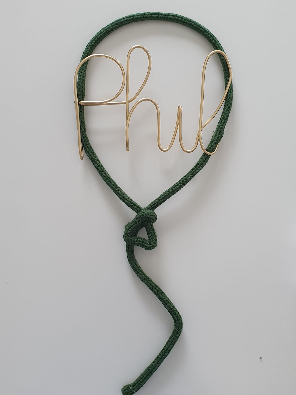 Punnikballon met draadnaam