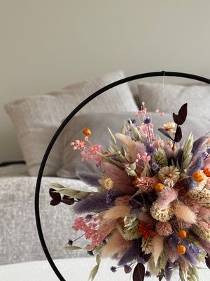 Bloemenwolk lente - cirkel diameter 25 cm