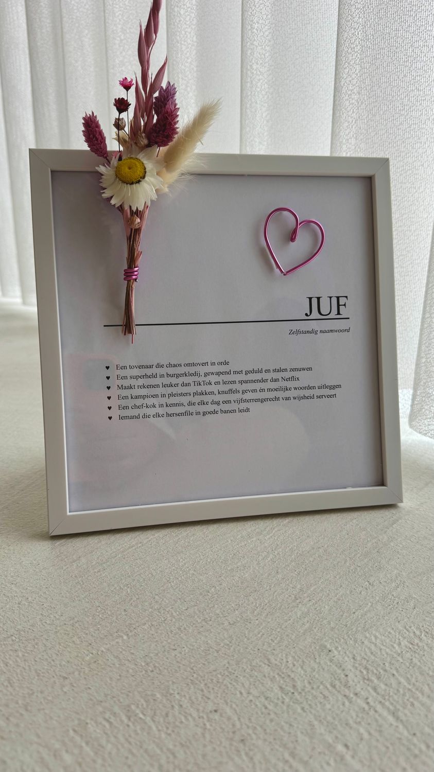 Kader vierkant- juf
