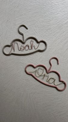 Kleerhanger baby/kind met naam