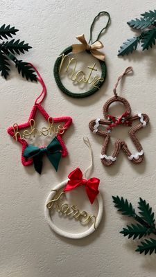 Kerstdecoratie met naam